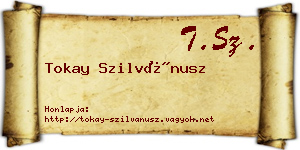 Tokay Szilvánusz névjegykártya